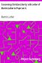 [Gutenberg 1911] • Concerning Christian Liberty; with Letter of Martin Luther to Pope Leo X.